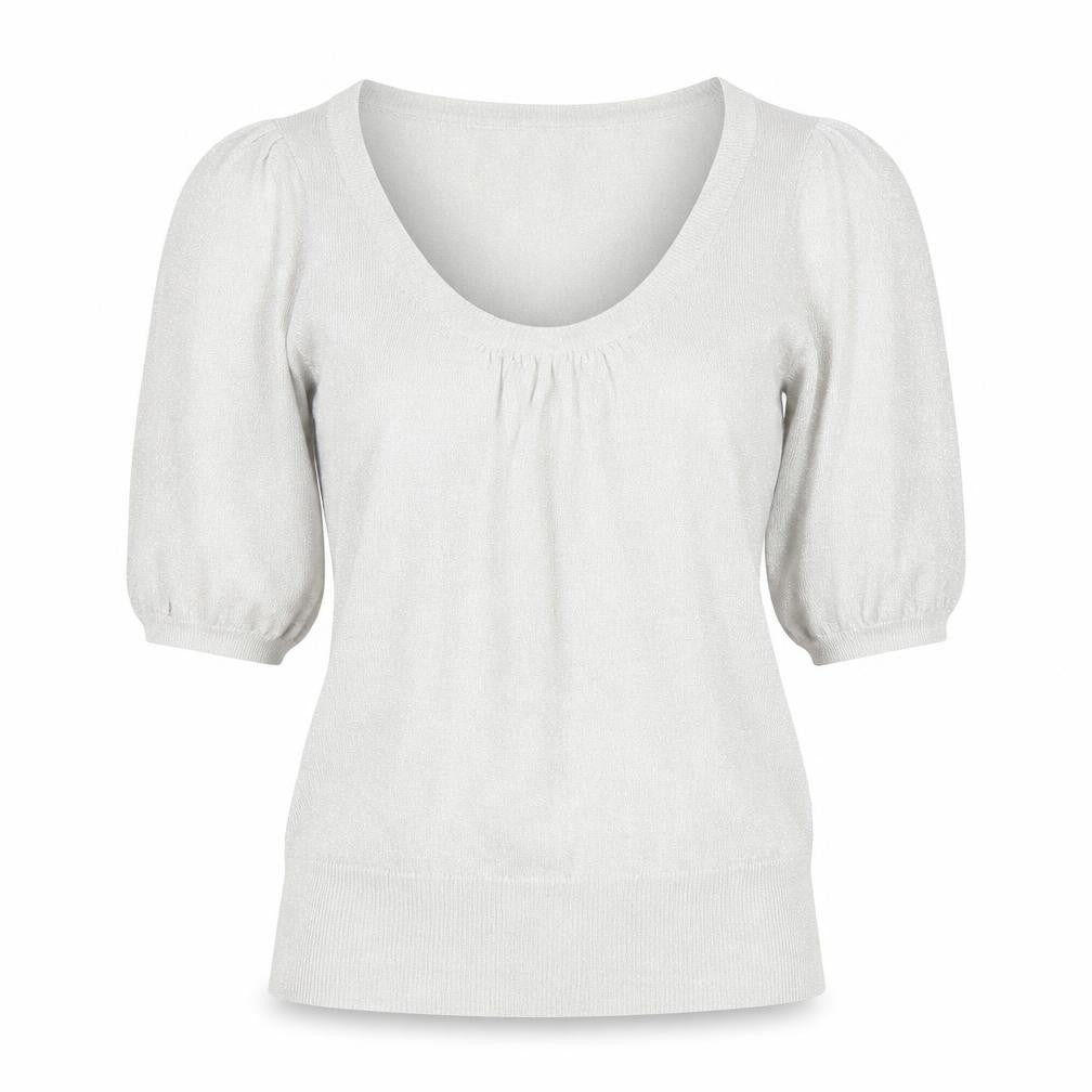 Womens UK Size 8 Oasis Silver Pullover Jumper