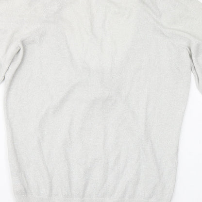 Womens UK Size 8 Oasis Silver Pullover Jumper