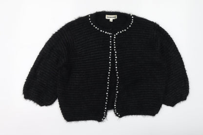 Gerard Womens Black V-Neck Polyamide Cardigan Jumper Size XL