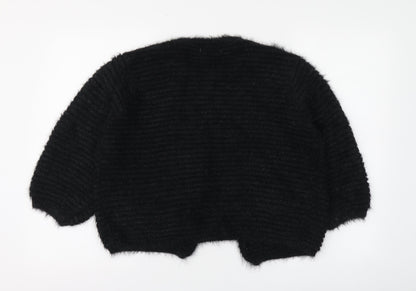 Gerard Womens Black V-Neck Polyamide Cardigan Jumper Size XL