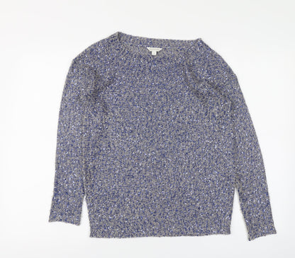 Womens UK Size S Monsoon Blue Pullover Jumper