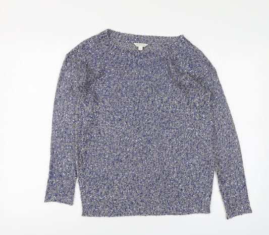 Womens UK Size S Monsoon Blue Pullover Jumper