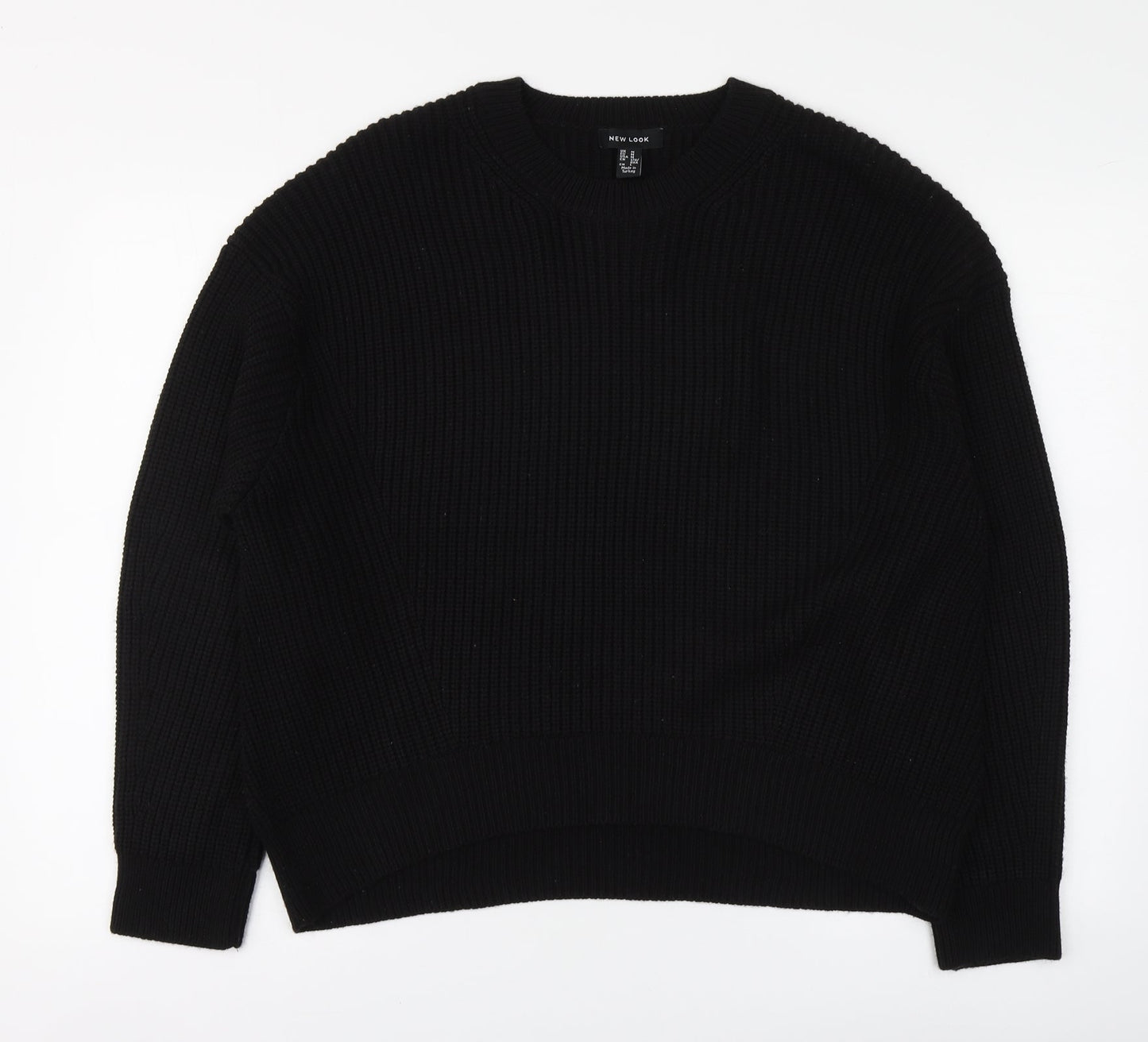 Womens UK Size M New Look Black Pullover Jumper