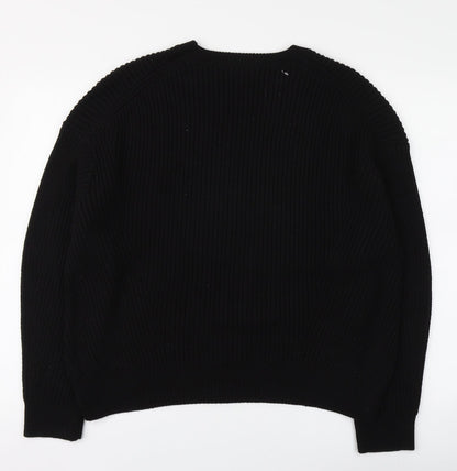 Womens UK Size M New Look Black Pullover Jumper