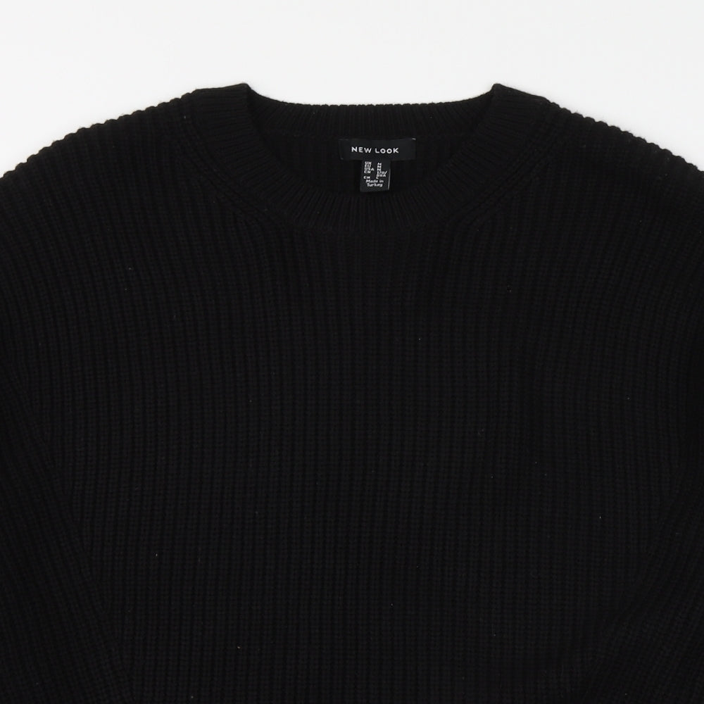 Womens UK Size M New Look Black Pullover Jumper