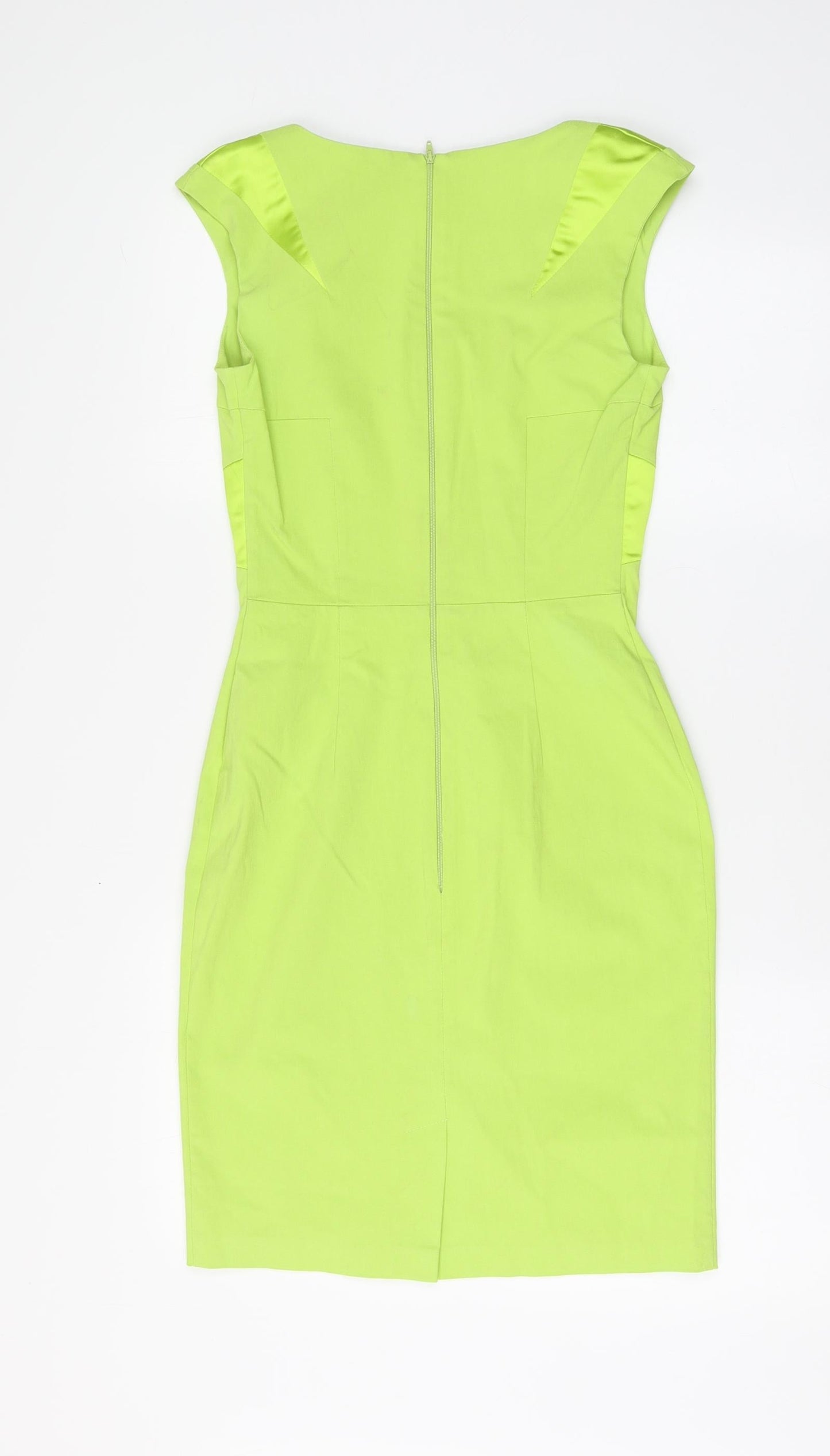 Hybrid Womens Green Polyester A-Line Size 10 Round Neck