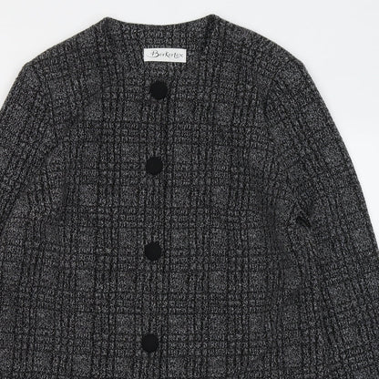 Womens UK Size L Berkertex Grey Cardigan Jumper