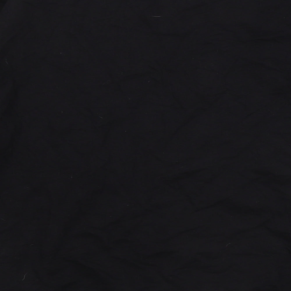 Select Womens Black Geometric Cotton Pullover Sweatshirt Size S