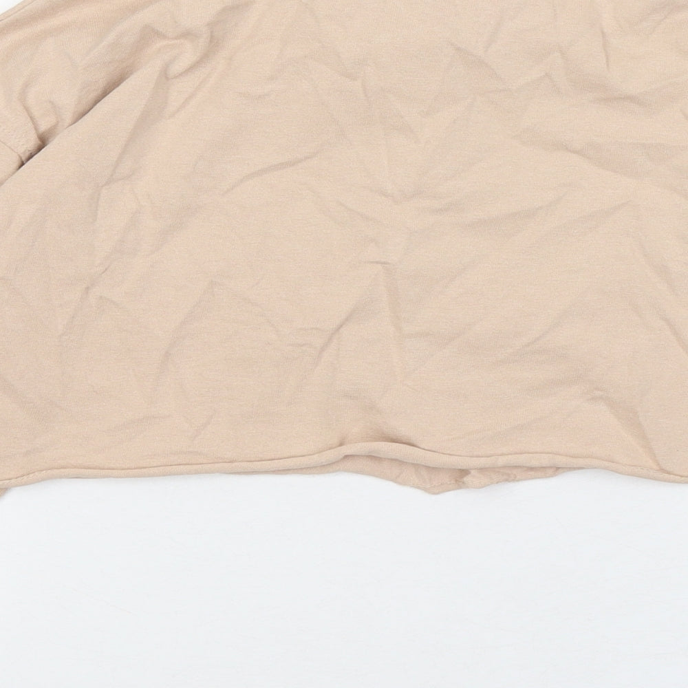 River Island Girls Beige Cotton Pullover Sweatshirt Size 11 Years - Why Not?