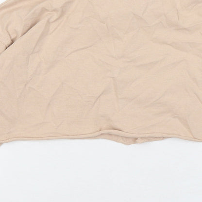River Island Girls Beige Cotton Pullover Sweatshirt Size 11 Years - Why Not?