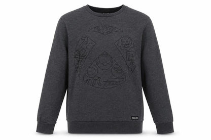 Mens UK Size M F&F Grey Pullover Sweatshirt