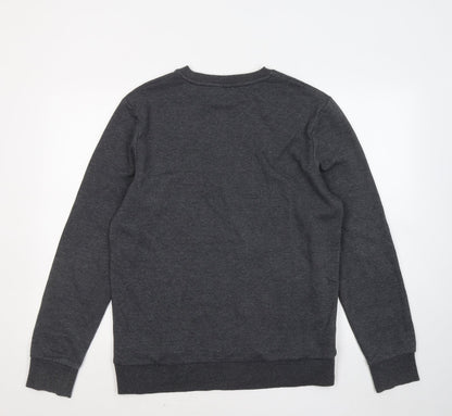 Mens UK Size M F&F Grey Pullover Sweatshirt