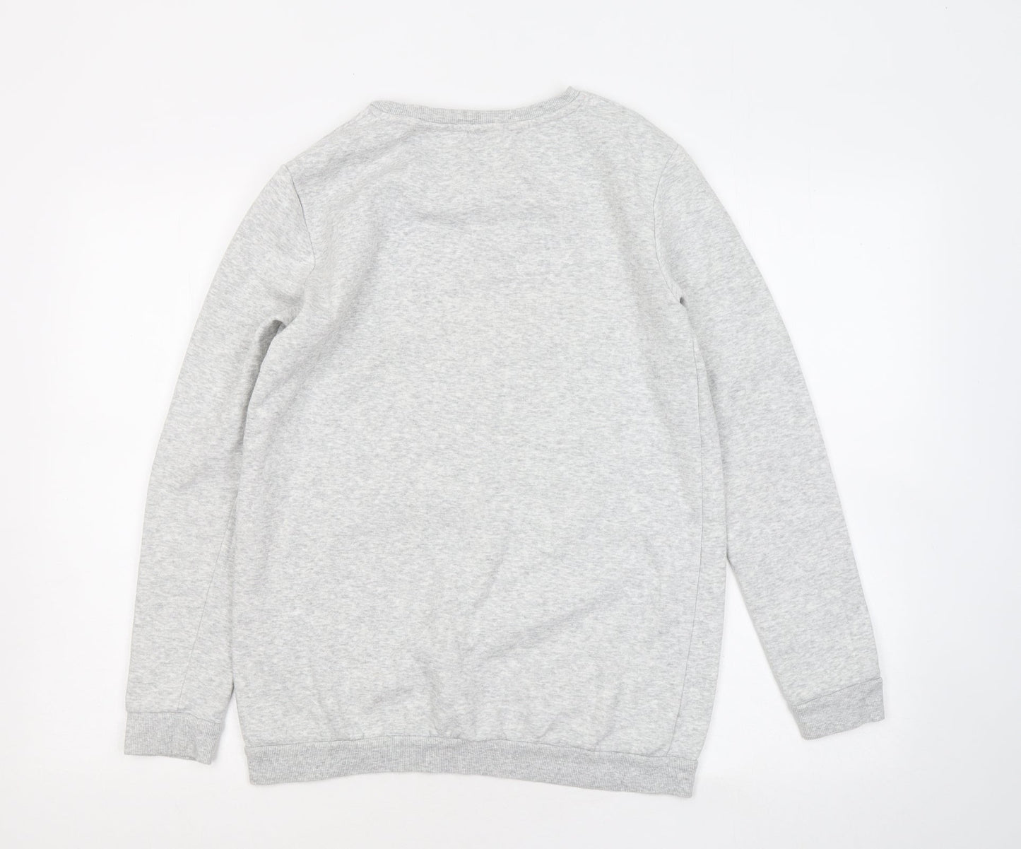 H&M Girls Grey Cotton Pullover Sweatshirt Size 14 Years - In your dreams