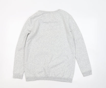 H&M Girls Grey Cotton Pullover Sweatshirt Size 14 Years - In your dreams