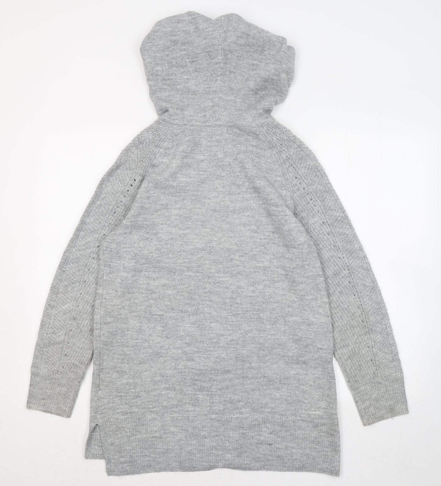 Reitmans Womens Grey Acrylic Pullover Hoodie Size M