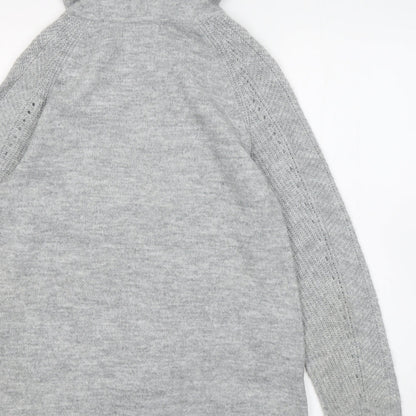 Reitmans Womens Grey Acrylic Pullover Hoodie Size M