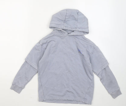 Nutmeg Girls Blue Cotton Pullover Hoodie Size 8-9 Years - Epic Scater