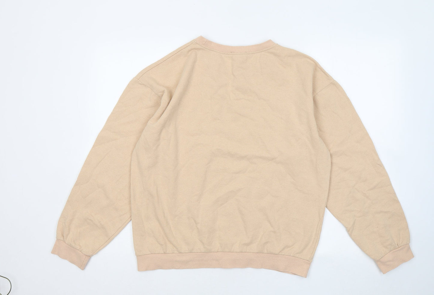 I SAW IT FIRST Womens Beige Cotton Pullover Sweatshirt Size M - Love