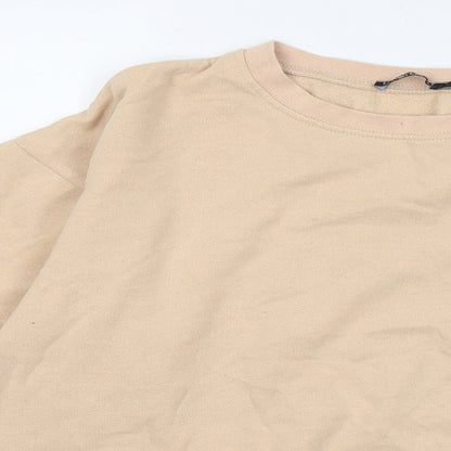 I SAW IT FIRST Womens Beige Cotton Pullover Sweatshirt Size M - Love