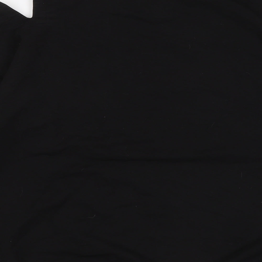 Staytown Mens Black Cotton Henley Sweatshirt Size M