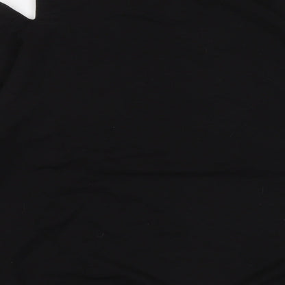 Staytown Mens Black Cotton Henley Sweatshirt Size M