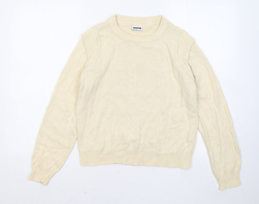 Womens UK Size M Noisy may Yellow Pullover Jumper