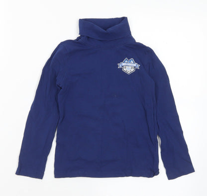 Lupilu Girls Blue Cotton Pullover T-Shirt Size 4-5 Years Roll Neck - 4-6 Years. Wild Winter
