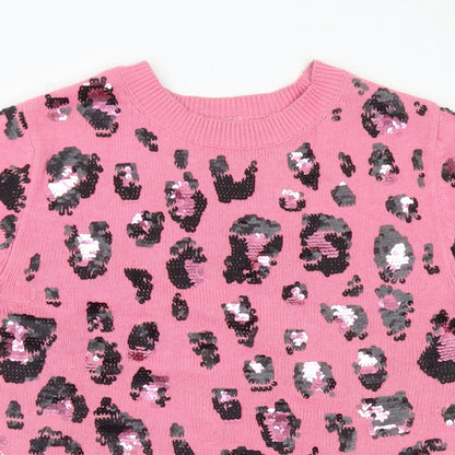 Womens UK Size 10 Marks and Spencer Pink Pullover Jumper