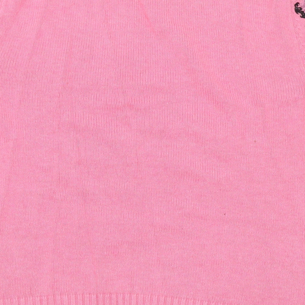 Womens UK Size 10 Marks and Spencer Pink Pullover Jumper