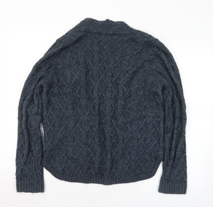 Womens UK Size 8 Marks and Spencer Blue Cardigan Jumper