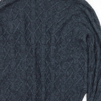 Womens UK Size 8 Marks and Spencer Blue Cardigan Jumper