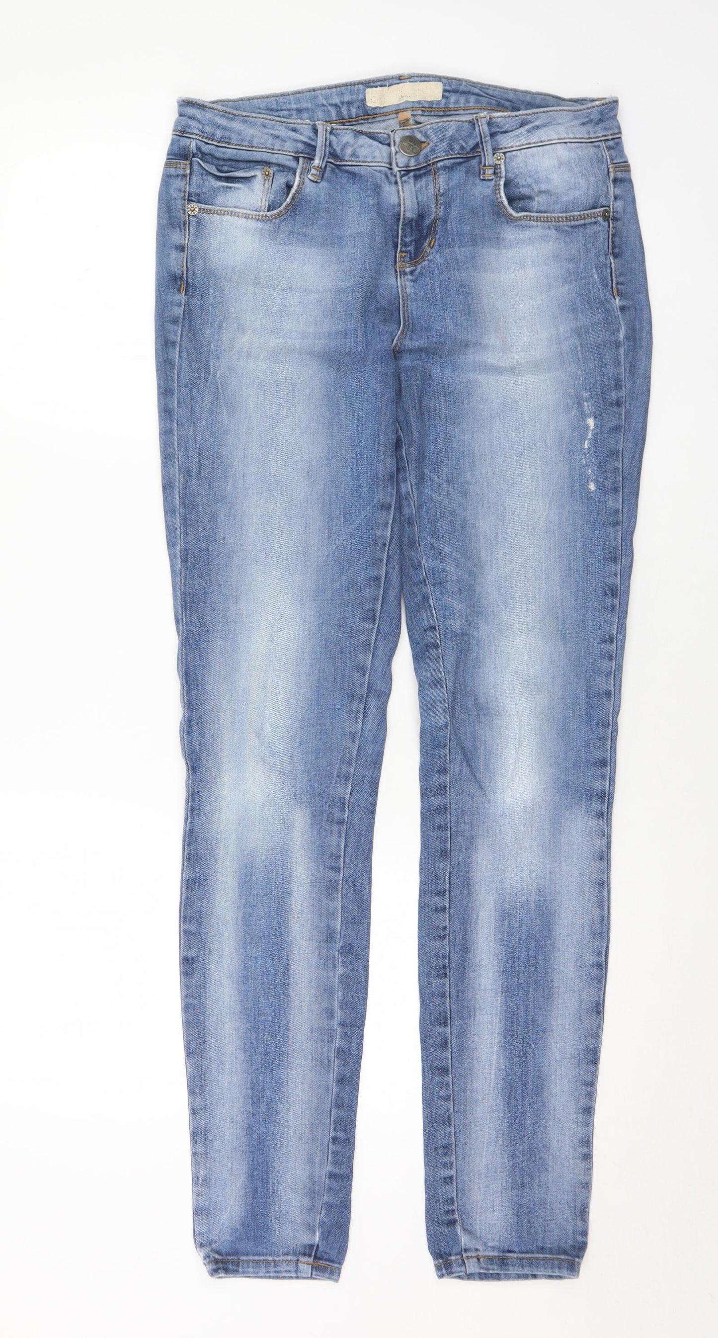 Mens UK Size 30 in Topshop Regular Fit Skinny Blue Jeans