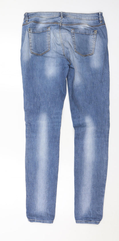 Mens UK Size 30 in Topshop Regular Fit Skinny Blue Jeans