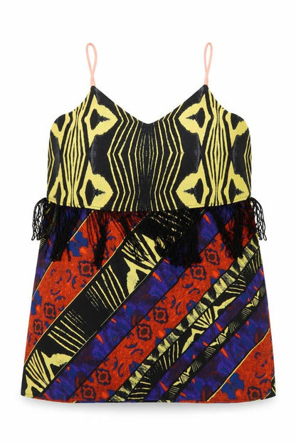 Womens UK Size M River Island Multicoloured Camisole Blouse