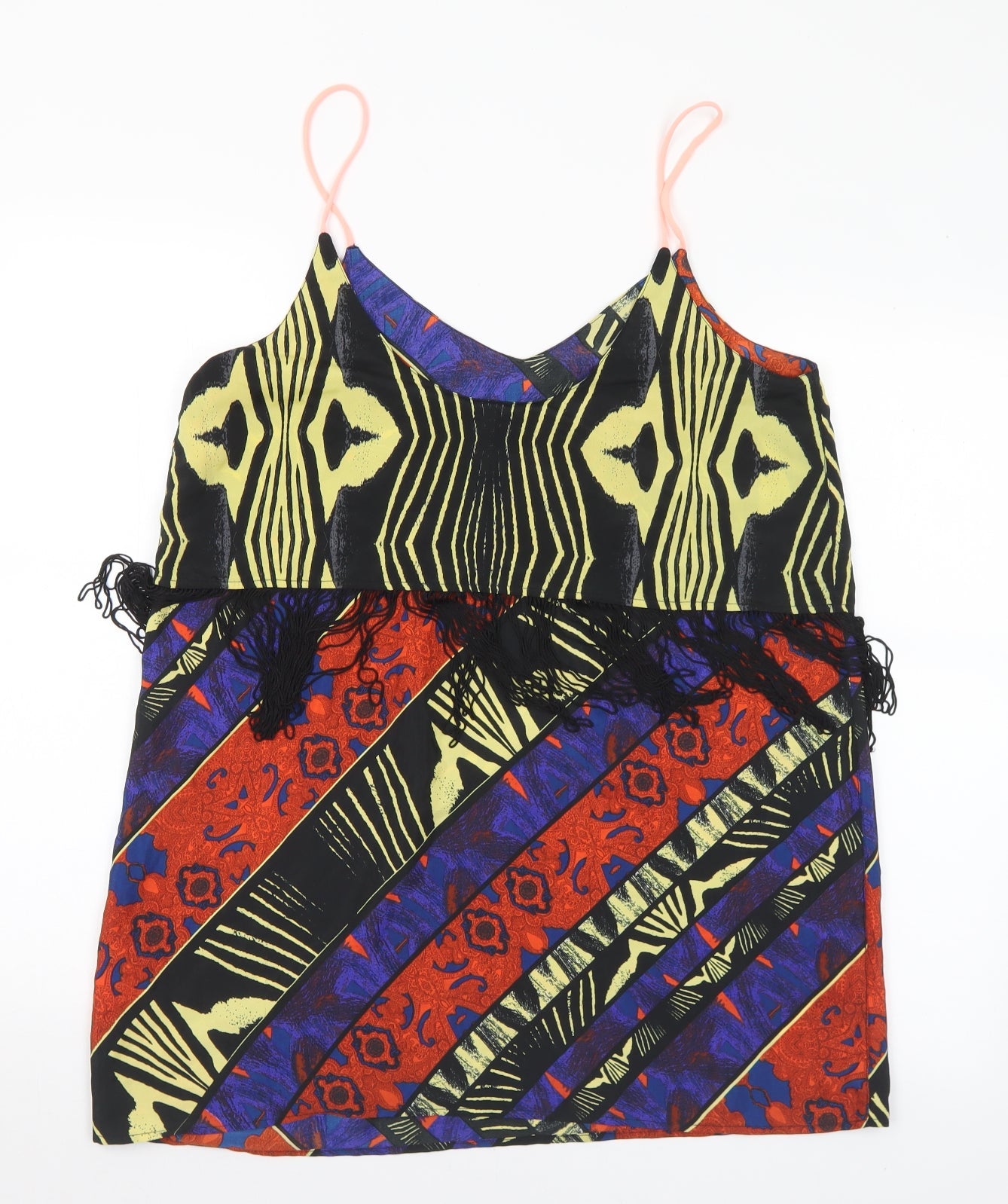 Womens UK Size M River Island Multicoloured Camisole Blouse