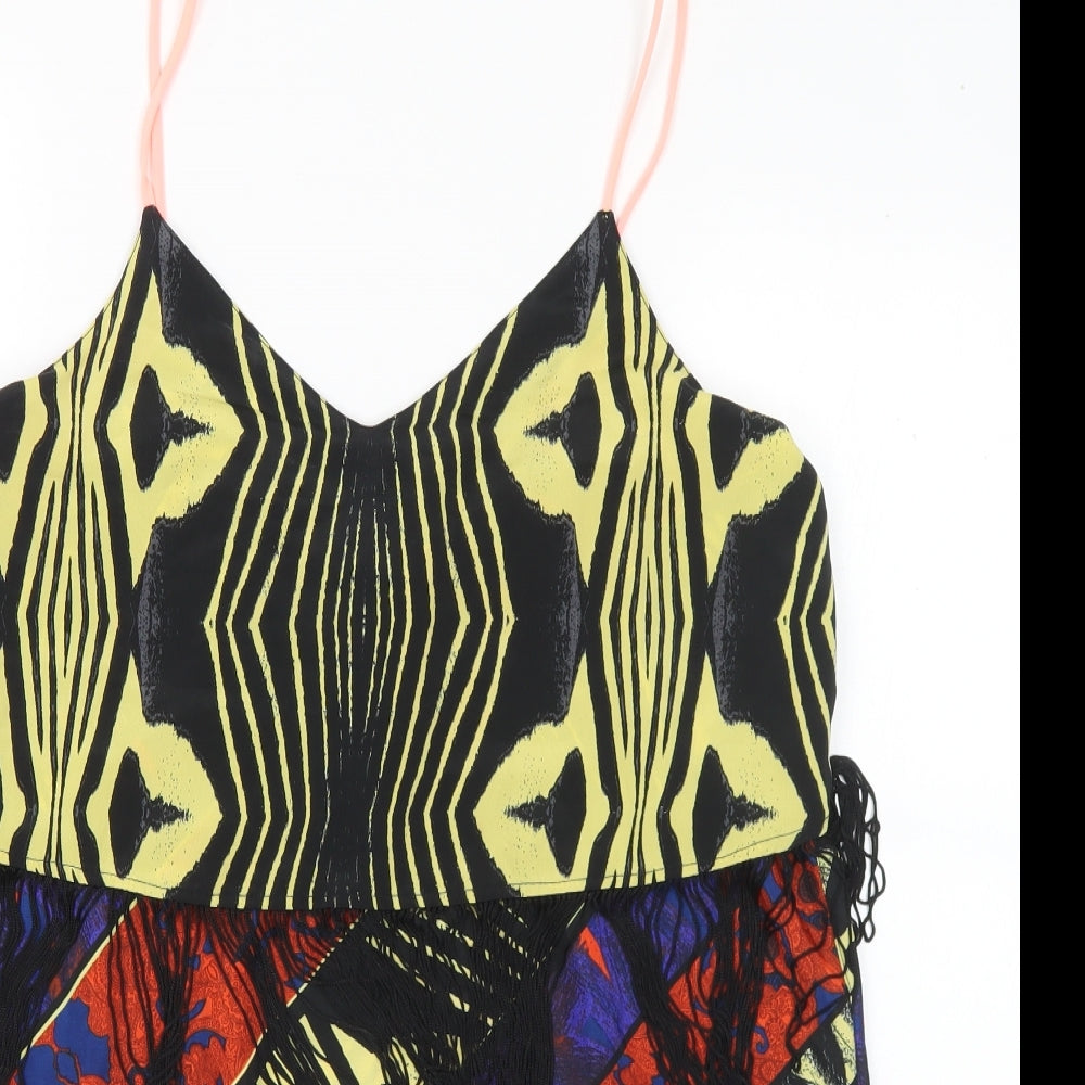 Womens UK Size M River Island Multicoloured Camisole Blouse