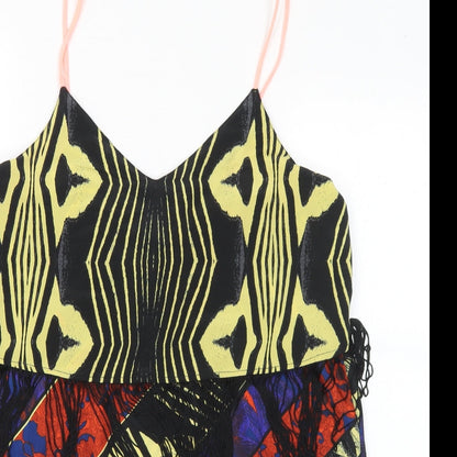 Womens UK Size M River Island Multicoloured Camisole Blouse