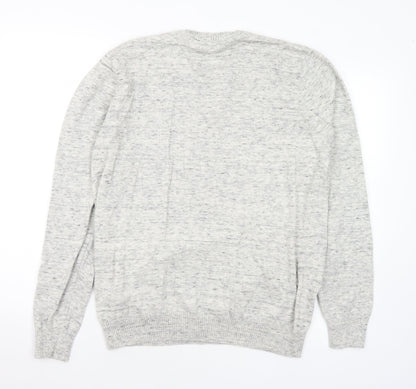 Womens UK Size L Cedar Wood State Grey Pullover Jumper