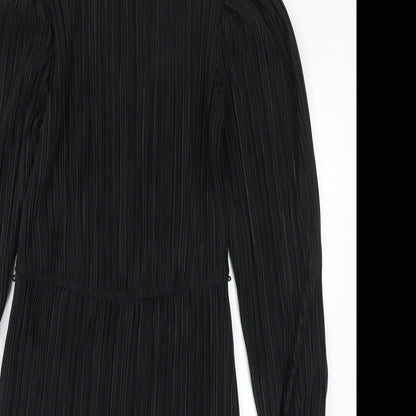 Matalan Womens Black Polyester Sheath Size 8 Round Neck
