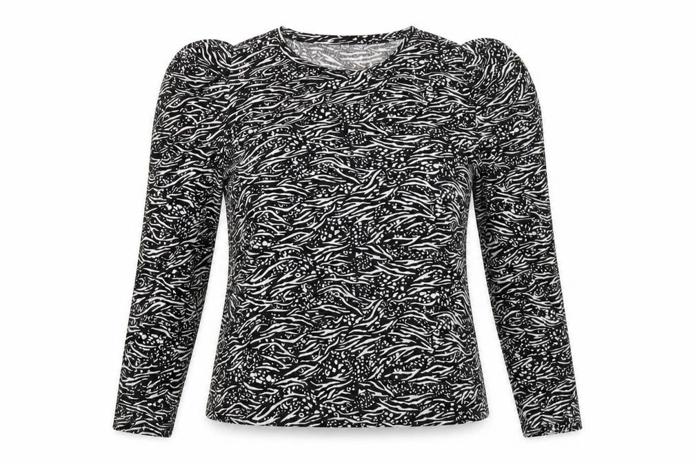 Womens UK Size 8 F&F Black Basic Blouse