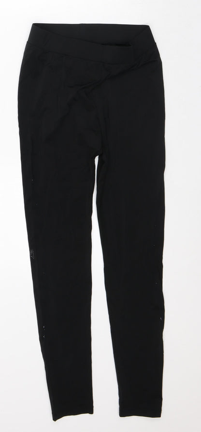Westwood Womens Black Polyester Capri Leggings Size S L26 in