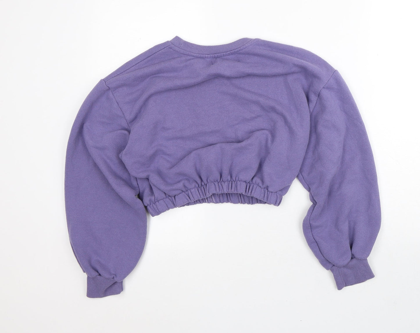 Womens UK Size M Pull&Bear Purple Pullover Sweatshirt