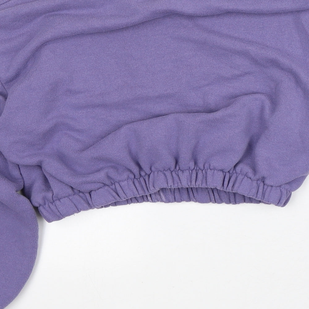 Womens UK Size M Pull&Bear Purple Pullover Sweatshirt