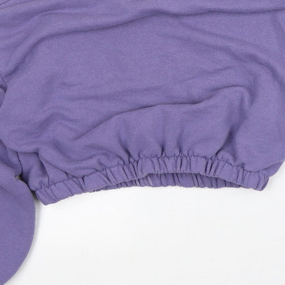 Womens UK Size M Pull&Bear Purple Pullover Sweatshirt