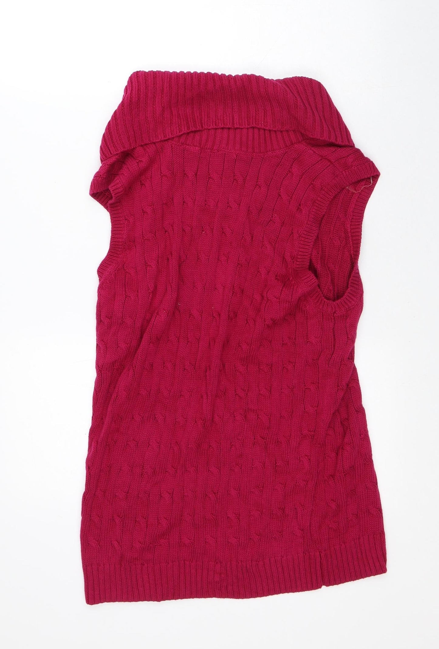 Jeanne Pierre Womens Pink Cotton Jacket Dress Size XL Roll Neck