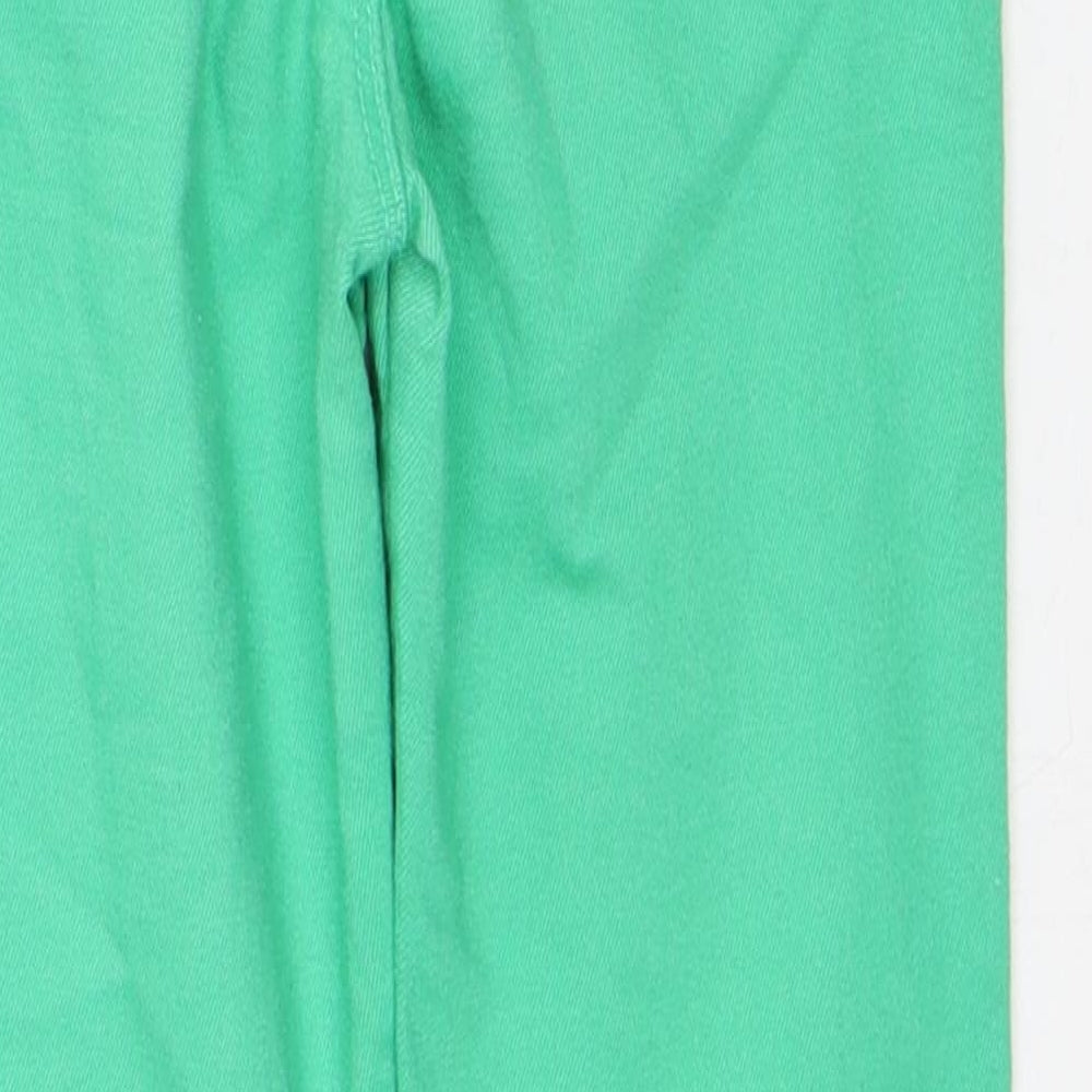 Dunnes Stores Girls Green Cotton Skinny Jeans Size 9 Months Regular
