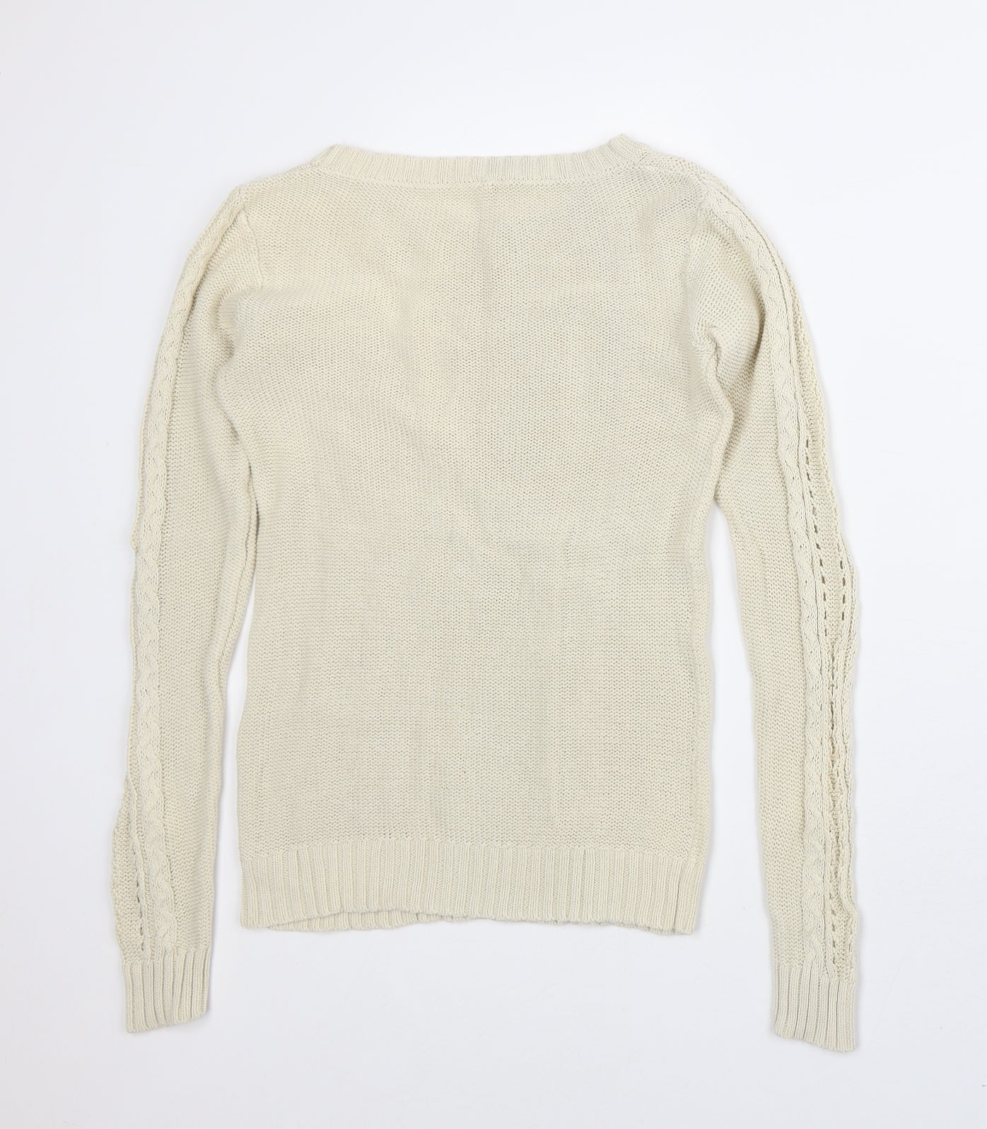 Womens UK Size S Astradivarius Beige Pullover Jumper