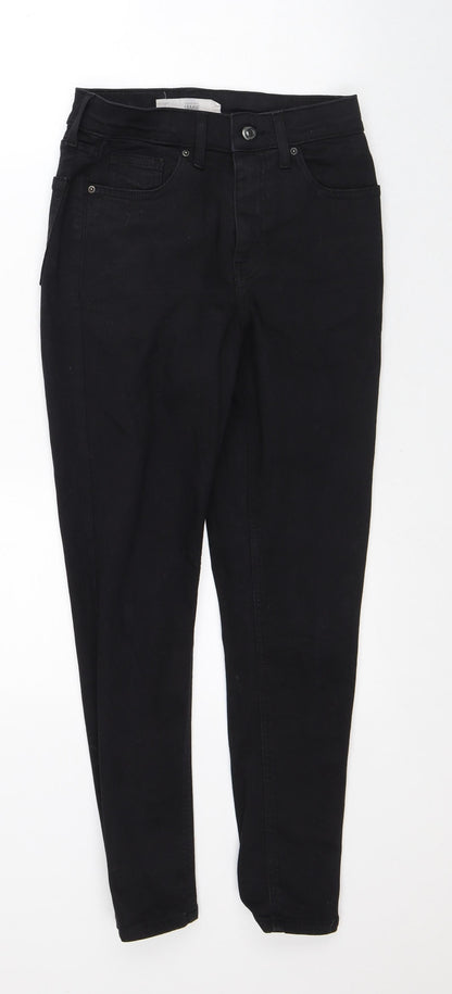 Jamie Womens Black Cotton Skinny Jeans Size 26 in L30 in Slim