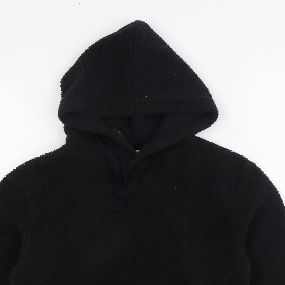 H&M Womens Black Polyester Pullover Hoodie Size XS Pullover