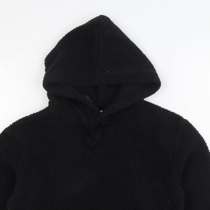 H&M Womens Black Polyester Pullover Hoodie Size XS Pullover